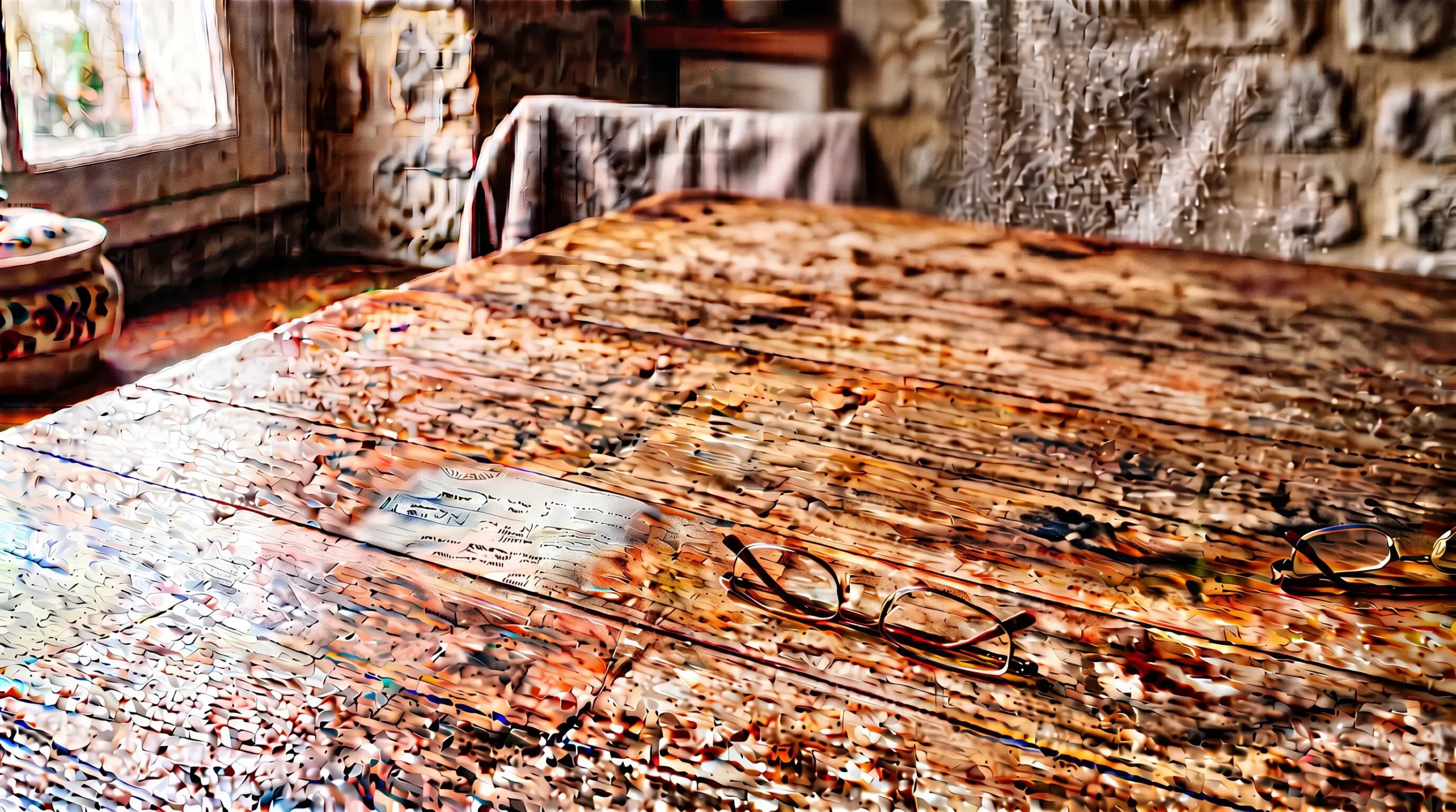Des mains examinent une carte grise et un dossier de véhicule ancien posés sur une table en bois.